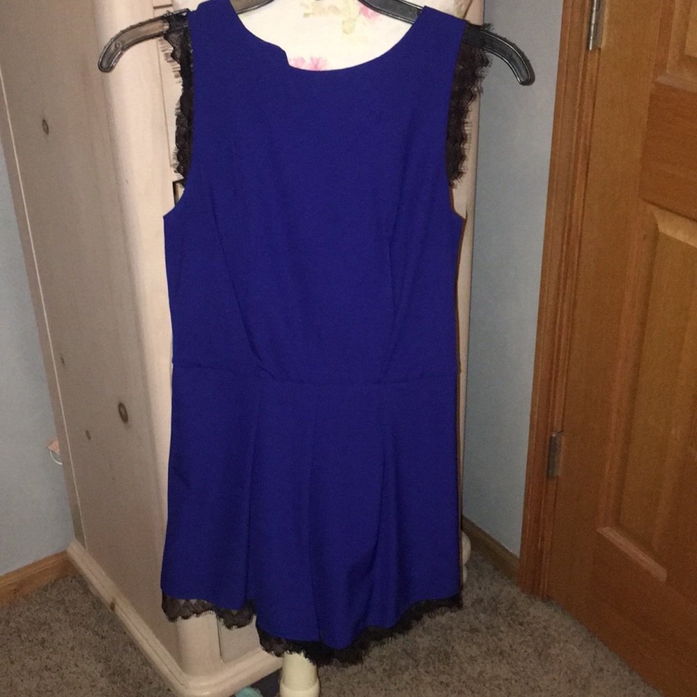 Royal blue Romper
